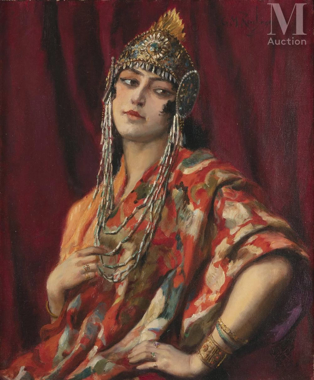 Ritratto di donna in costume orientalista